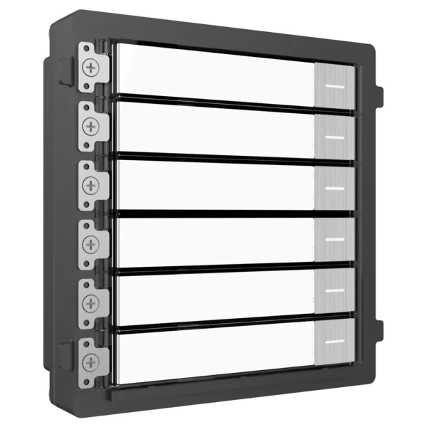 HikVision DS-KD-KK/S Stainless Steel Modular Door Station Nametag Unit, 6 Call-Buttons - Image 2
