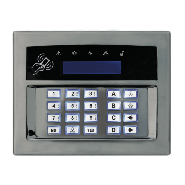 Pyronix Wired Surface Satin Chrome Prox Keypad EURO-LCDPZ/SCHROME