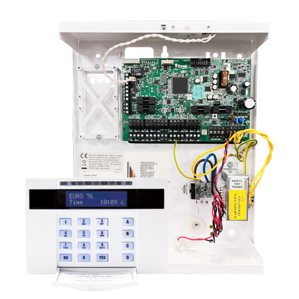 Pyronix EURO76/L-UK Combined Euro 76-Zone Hybrid Alarm Panel Large with EURO-064 Keypad