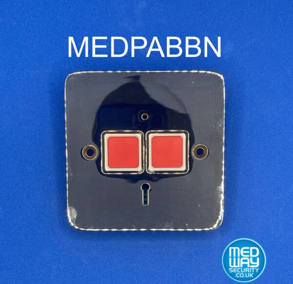 Medway Security MEDPABBN Purpose Made Flat Plate G2 PAB Button Black Nickel