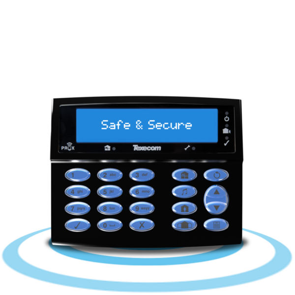 Texecom Premier Elite LCDLP LCD Keypad Black DBD-0200