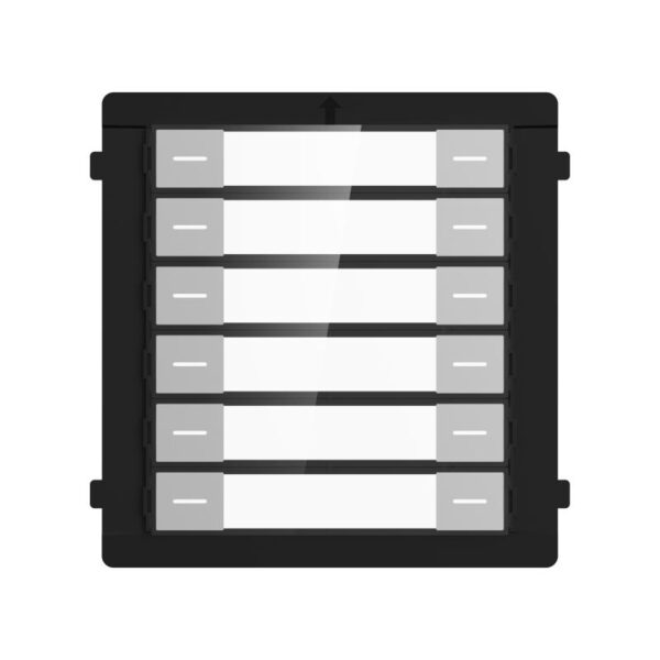 HikVision DS-KD-K12 Modular Door Station Nametag Unit, 12 Call-Buttons