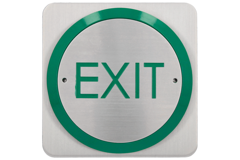 CDVI RTE-85E All-active EXIT logo exit button, surface mount - Medway ...