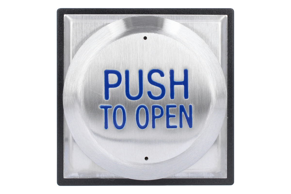 Wireless Rte Button CDVI RTE-PTO Large all-active PUSH TO OPEN exit button, surface mount ...