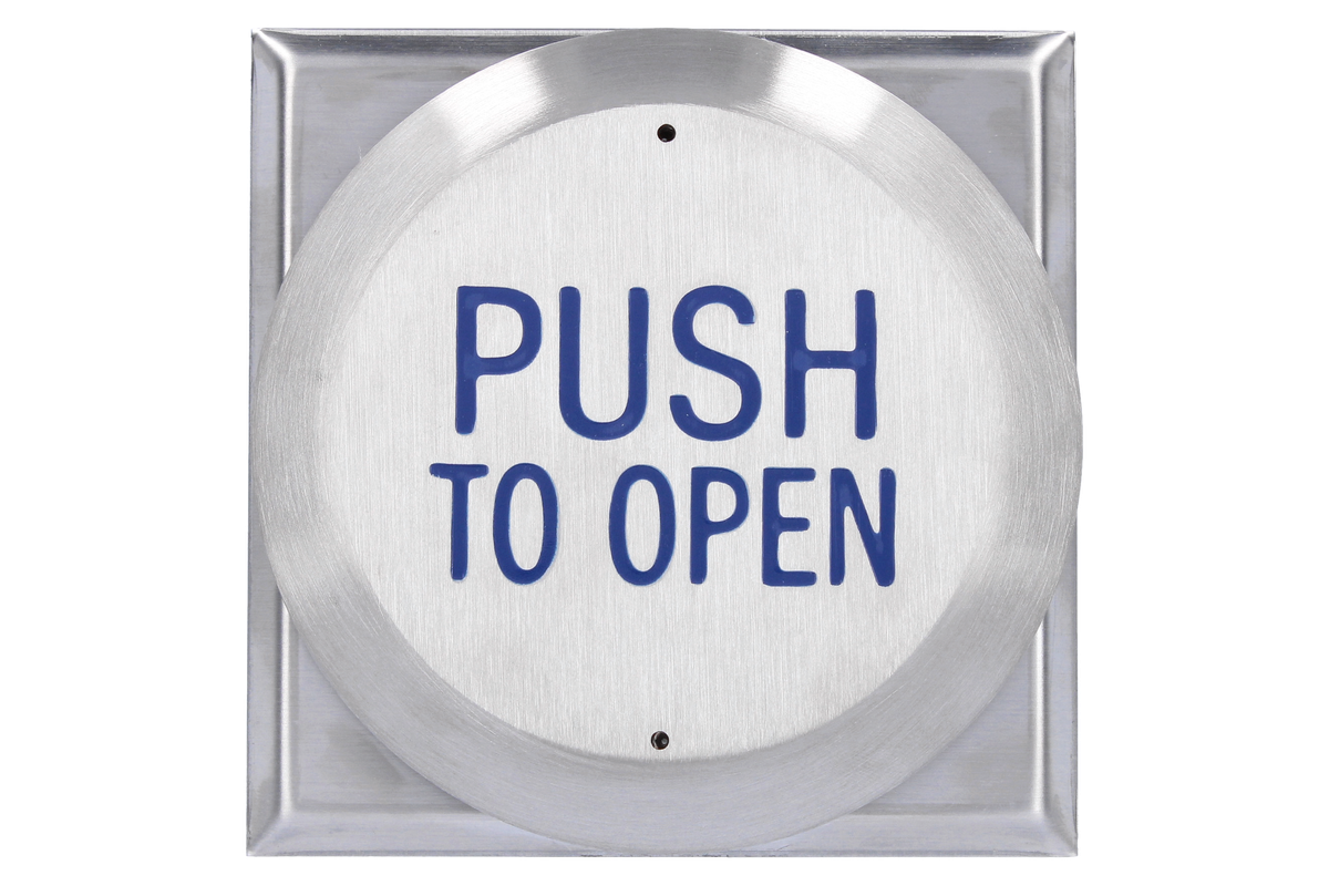 Push Button Rte CDVI RTE-PTOF Large all-active PUSH TO OPEN exit button, flush mount ...