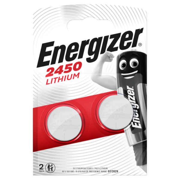 Energizer 2450 3V Lithium 3V Pack of 2