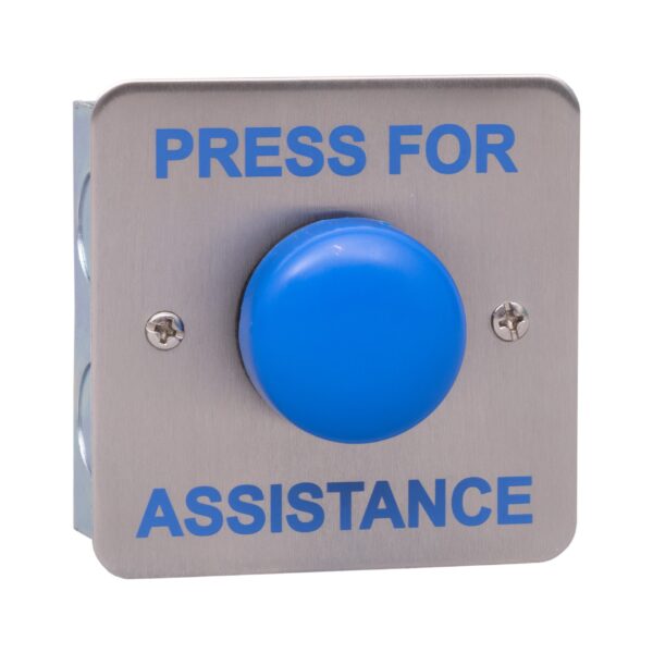 RGL EBB02/PFA Stainless Steel Plate Blue Button