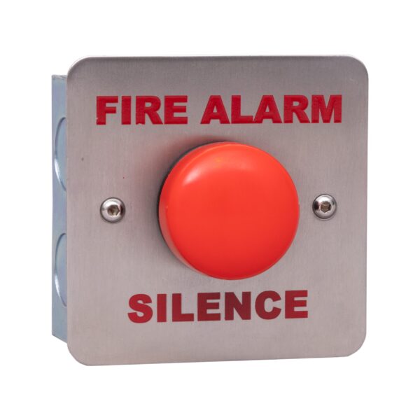 RGL K-RB/FAS Flush Stainless Steel Plate Red Button