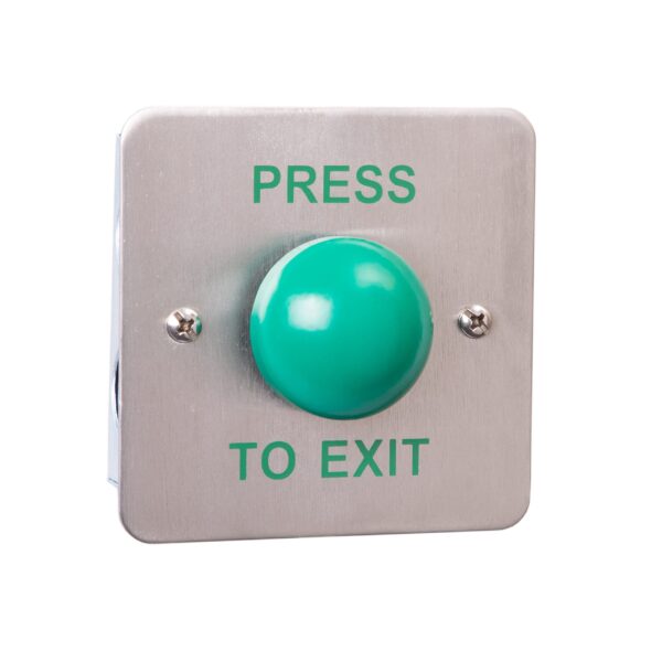 RGL MKOBO-EBGB Flush Stainless Steel Plate With Large Green Button (With Out Collar)