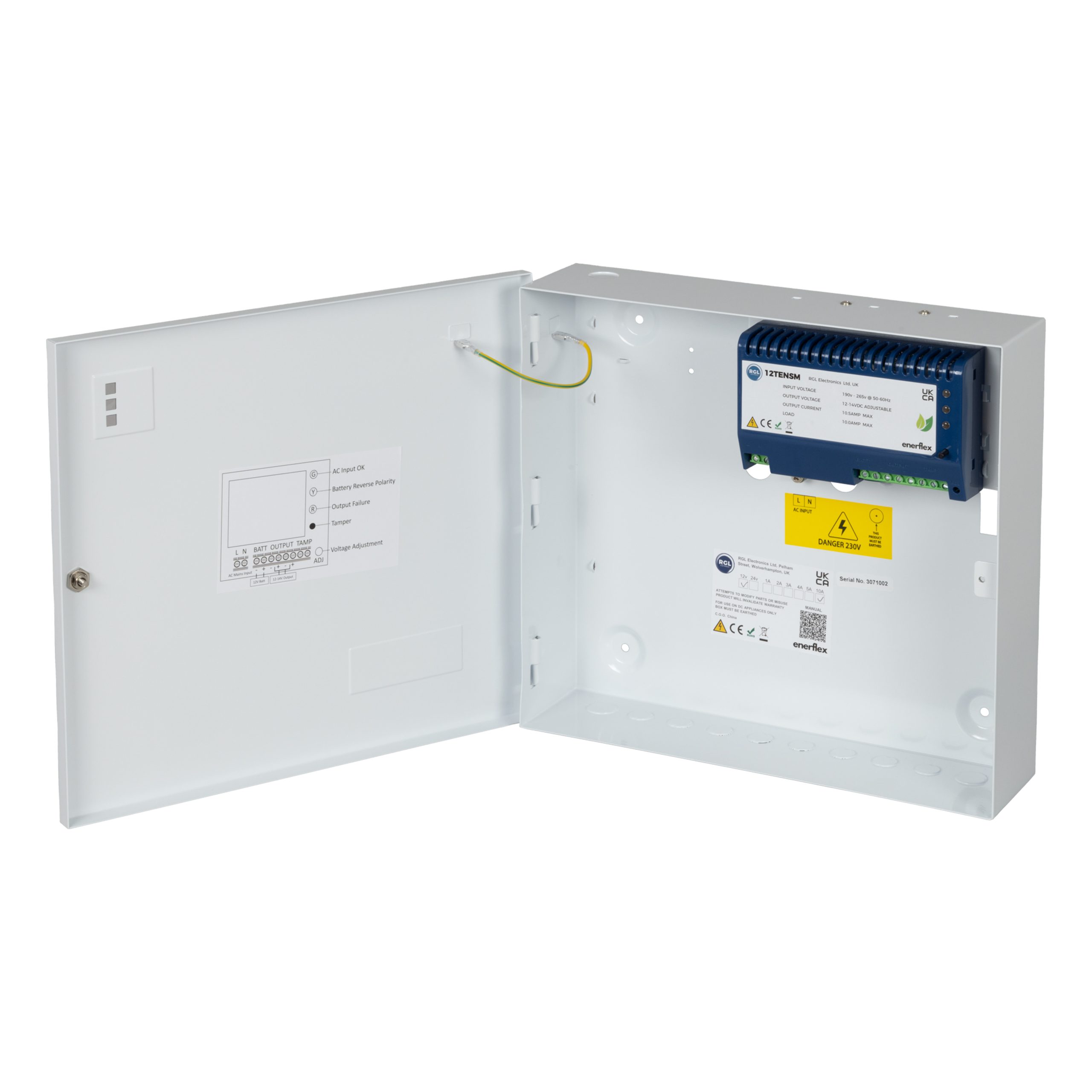 RGL 12v 10amp Power Supply | 12TENSM-2